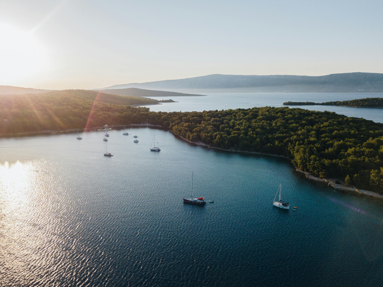 Kaprije captivates sailors with its car-free streets, welcoming harbours, and authentic Adriatic atmosphere.